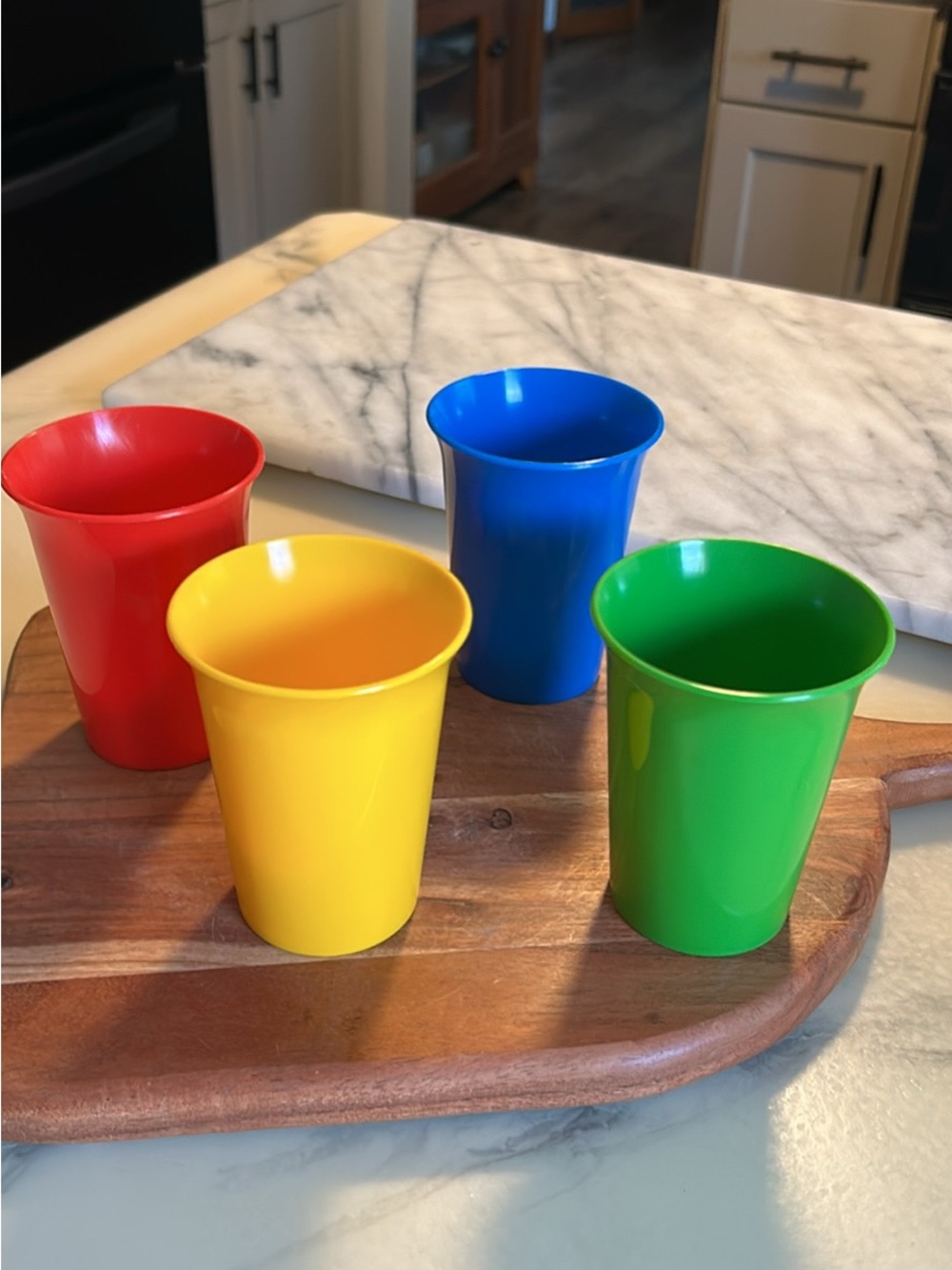 Vintage Tupperware Bell Tumblers/Kids cups in Primary Colors #109
